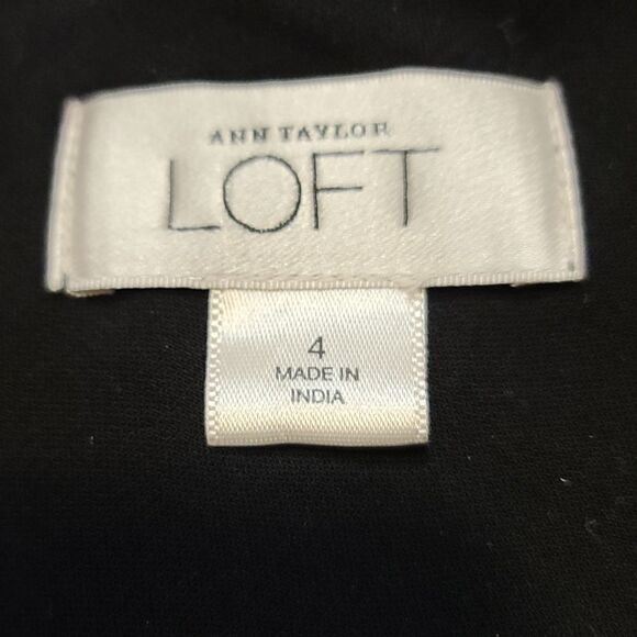 Loft Halter Black Dress Size 4 - Picture 8 of 9